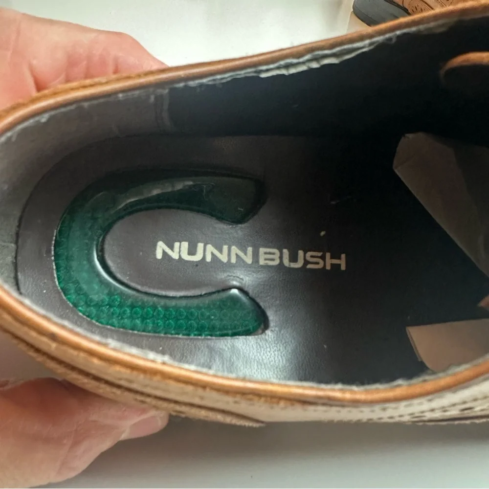 Nunn Bush Tan Leather Oxford Shoes
